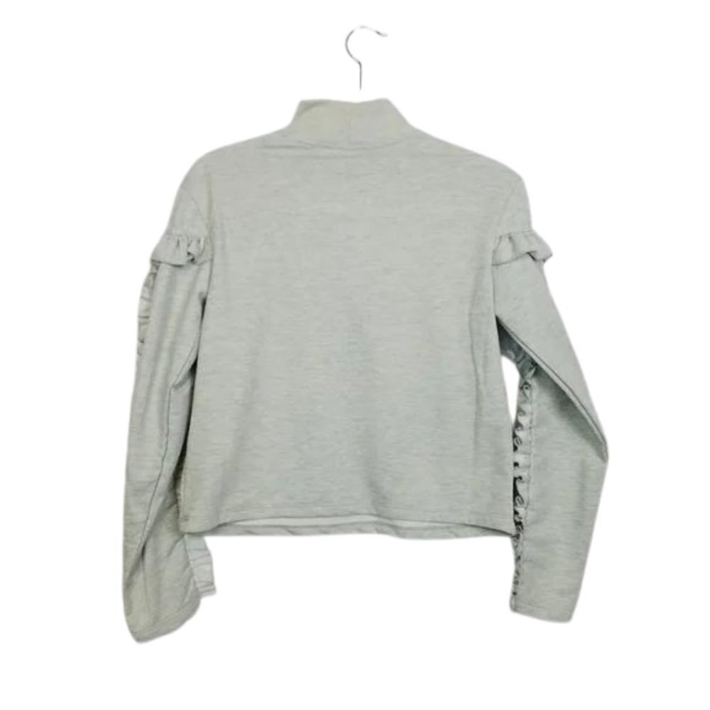 Buffalo Gray Ruffle Mock Neck Top - Picture 4 of 4